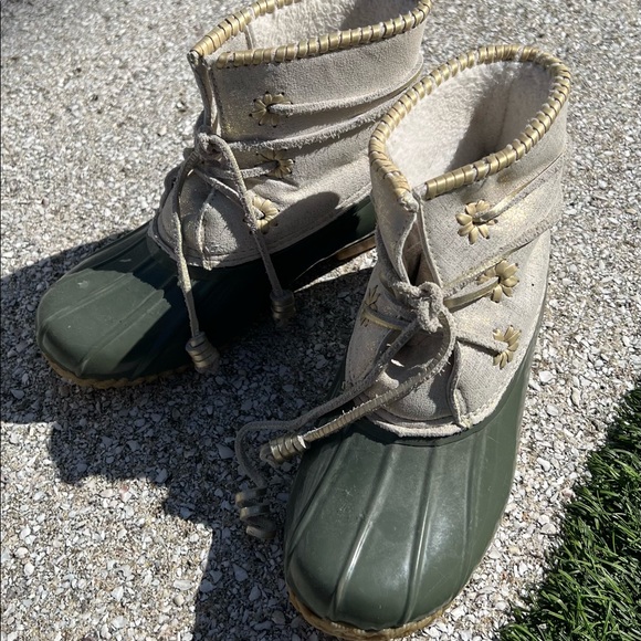 Jack Rogers Chloe Metallic leather boots - Picture 2 of 4